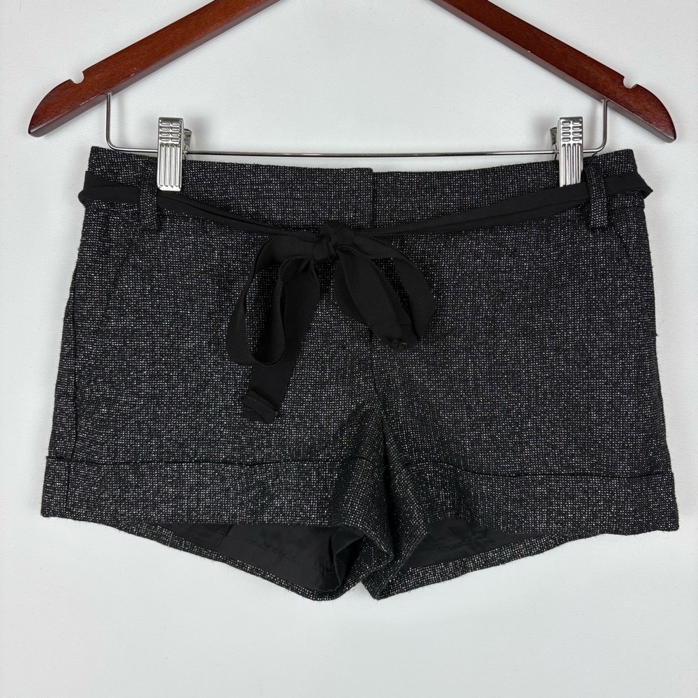 NWOT Express‎ Metallic Dress Ribbon Belt Shorts